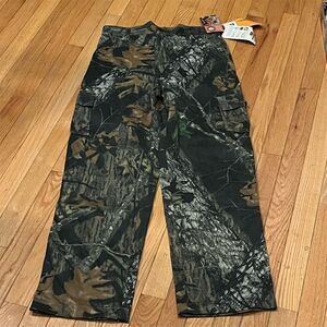 Mossy Oak Youth XL Camo Cargo Pants 6-Pocket Hunting Outdoor